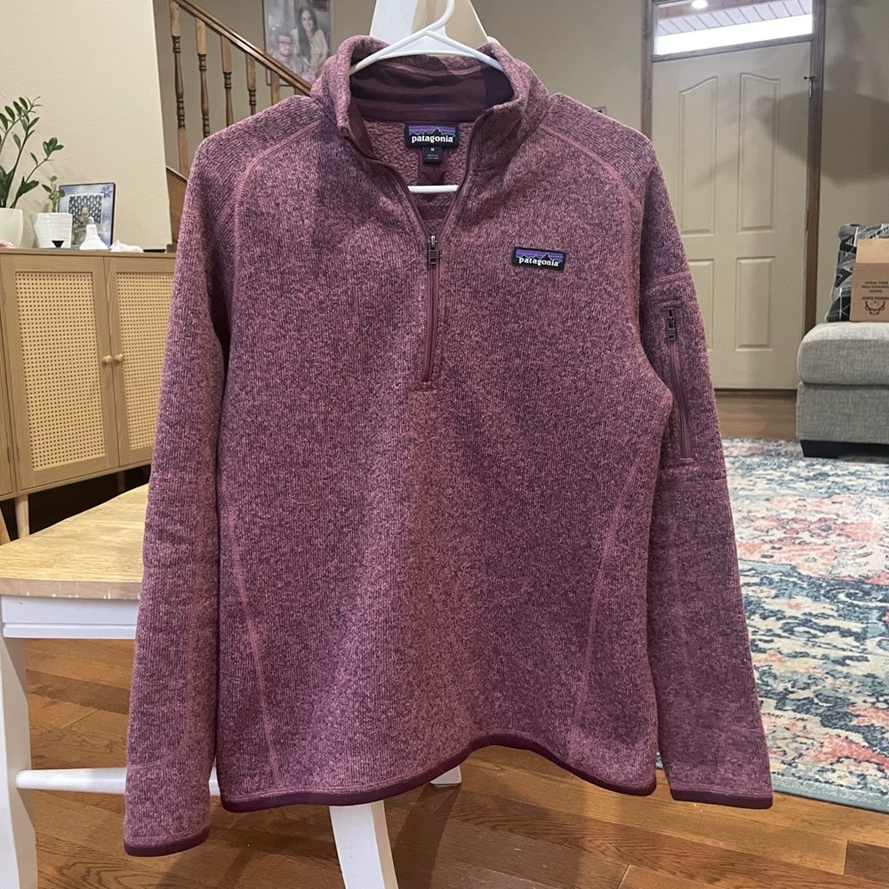 Pink Patagonia Better Sweater Quarter Zip